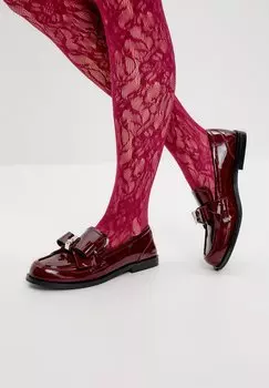 Слипоны LOAFERS – BOW DETAIL CLASSIC STYLE Cesare Gaspari, бургундия