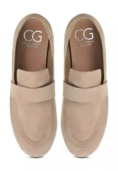 Слипоны Loafers Cesare Gaspari, бежевые