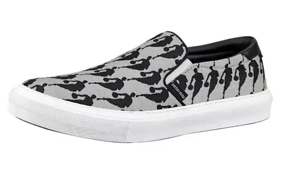 Слипоны Louis Vuitton x NBA Trocadero Slip On, серо-черный