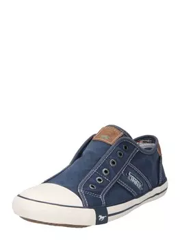 Слипоны MUSTANG, синий деним