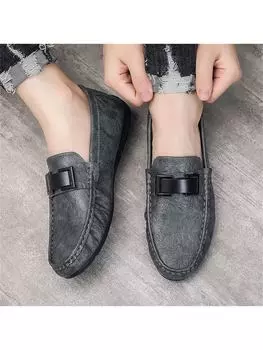 Слипоны мужские, серый