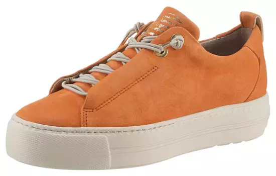 Слипоны Paul Green, кроссовки на платформе, тапочки, повседневная обувь на резинке, цвет Orange