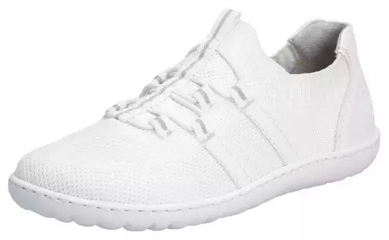 Слипоны Rieker "босоногие туфли", тапочки, повседневная обувь, полуботинки с эластичным трикотажным голенищем, белый