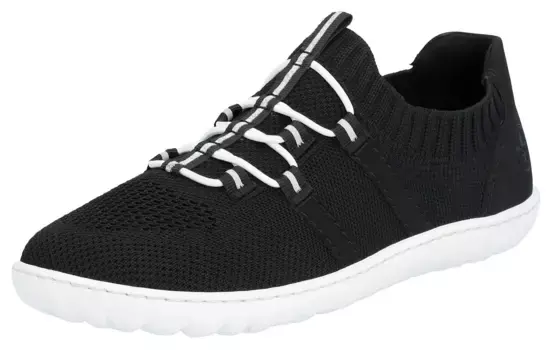 Слипоны Rieker "босоногие туфли", тапочки, повседневная обувь, полуботинки с эластичным трикотажным голенищем, черный