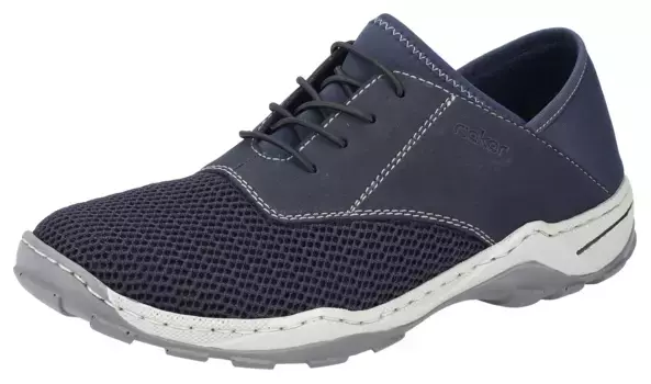 Слипоны Rieker, лоферы, тапочки, повседневная обувь на спортивной подошве, синий