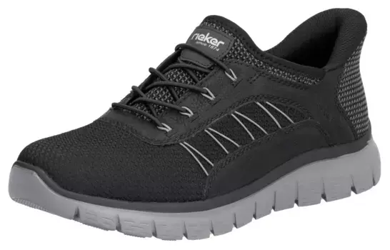 Слипоны Rieker, полуботинки, повседневная обувь, слипоны на резинке, черный