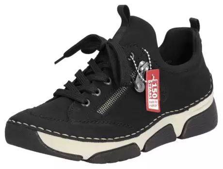 Слипоны Rieker, слипоны, полуботинки - юбилейная модель "150 лет Rieker", черный