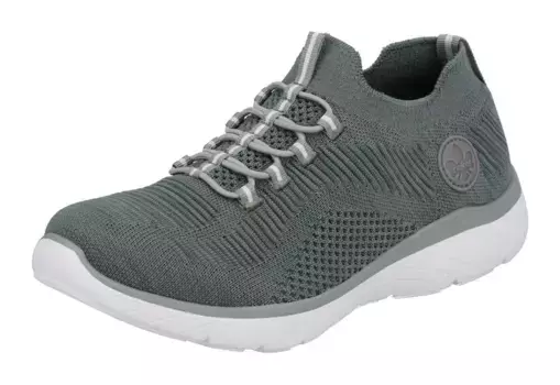 Слипоны Rieker, тапочки, повседневная обувь, слипоны с эластичным входом, мятный