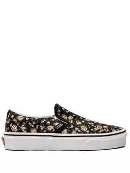Слипоны Rose Dreams Vans, черный