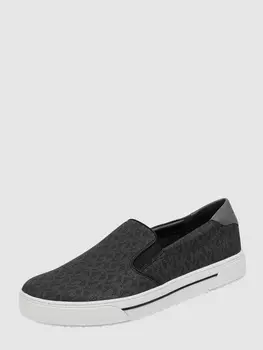 Слипоны с логотипом, модель Baxter Michael Kors, черный