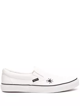 Слипоны с вышивкой Кроссовки Undercover, белый