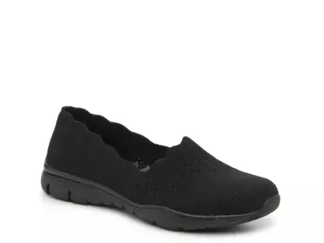 Слипоны Seager Scallop Skechers, Black