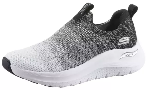 Слипоны Skechers "ARCH FIT 2.0", рабочая обувь, повседневная обувь со стильным цветовым градиентом, черный