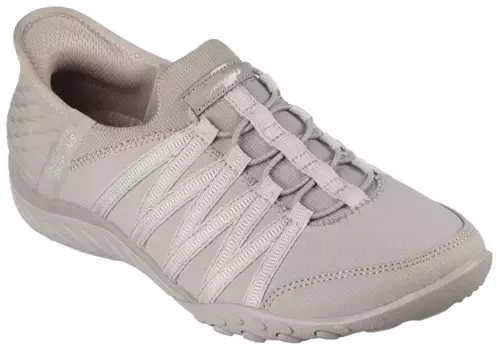 Слипоны Skechers "BREATHE-EASY-ROLL-WITH-ME", слипоны, слипоны, повседневная обувь с резинками для надевания, цвет Natur