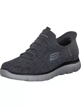 Слипоны SKECHERS, цвет Grey/Dark grey