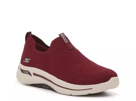 Слипоны Skechers Go Walk ArchFit Iconic, бургундия
