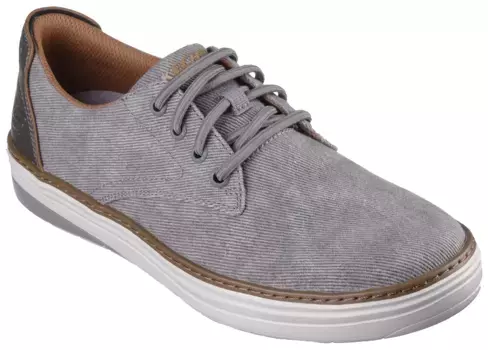 Слипоны Skechers "HYLAND-RATNER", с контрастной отделкой, повседневная обувь, полуботинки, слипоны, коричневый
