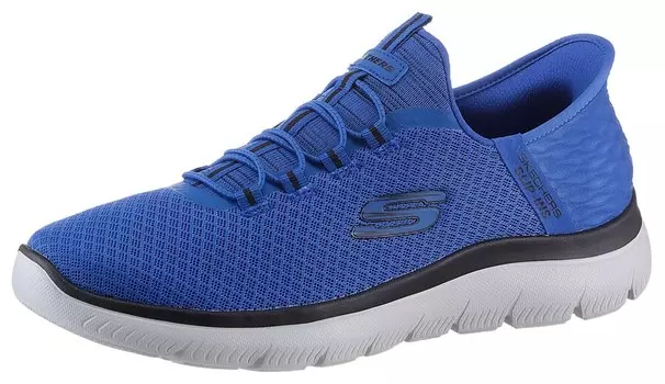 Слипоны SKECHERS, королевский синий