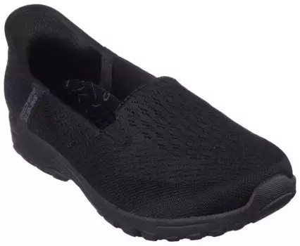 Слипоны Skechers "REGGAE FEST 2.0-GUIDING LIGHT", слипоны, тапочки, обувь для отдыха с мягким краем голенища, черный