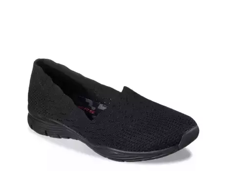 Слипоны Skechers Scallop Collar, черные