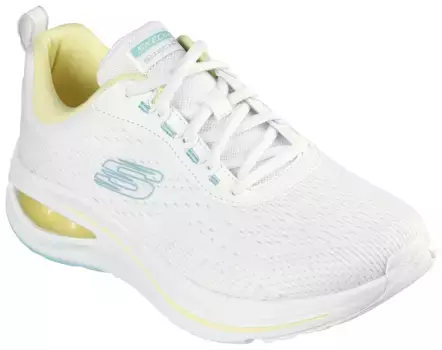 Слипоны Skechers "SKECH-AIR META-AIRED OUT", тапочки, повседневная обувь, тренировочная обувь с мягким краем голенища, цвет Wei-Kombiniert