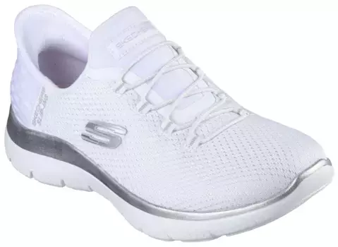 Слипоны Skechers "SUMMITS-DIAMOND DREAM", слипоны, слипоны, повседневная обувь с мягким краем голенища, белый