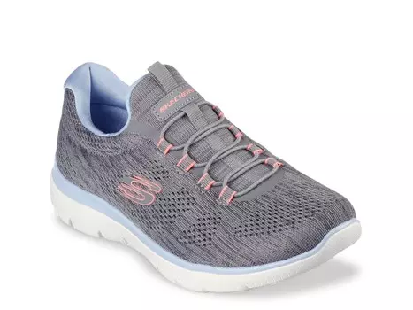 Слипоны Skechers Summits Fun Flair, серый/синий