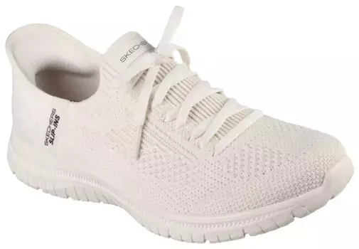 Слипоны Skechers "VIRTUE-DIVINITY", слипоны, слипоны, обувь для отдыха с декоративной шнуровкой, для надевания, цвет Natur
