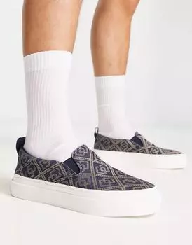 Слипоны слипоны ASOS с принтом в стиле барокко