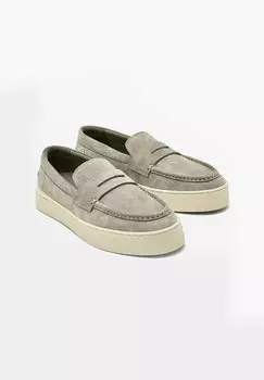 Слипоны Soft Massimo Dutti, серый