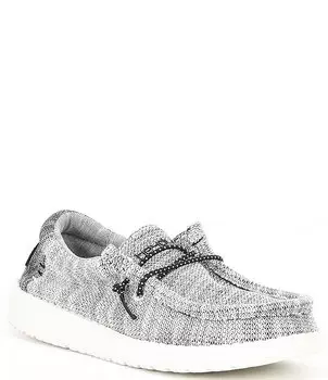 Слипоны-стретч HEYDUDE для мальчиков Yin Yang Wally (Молодежь), серый