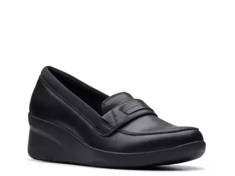 Слипоны Suttyn Perry Wedge Slip-On Clarks, черный