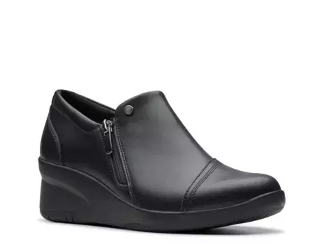 Слипоны Suttyn Zip Wedge Slip-On Clarks, черный