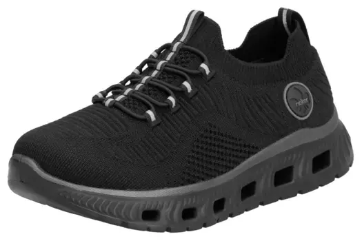 Слипоны, тапочки, повседневная обувь и полуботинки Rieker веганского производства, черный