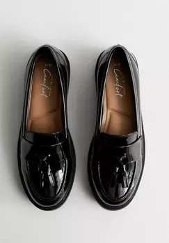 Слипоны Tassel Comfort Loafers New Look, черные