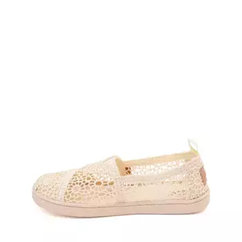 Слипоны TOMS Alpargata Crochet Slip-On Casual Shoe, кремовый