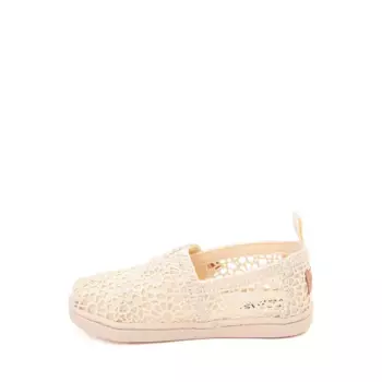 Слипоны TOMS Alpargata Crochet Slip-On Casual Shoe, кремовый
