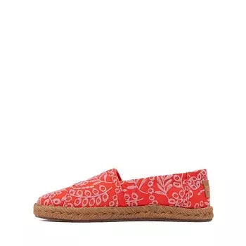 Слипоны TOMS Alpargata Rope Slip-On Casual Shoe, цвет Flame/Botanical