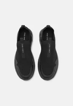 Слипоны Unisex Pier One, черные