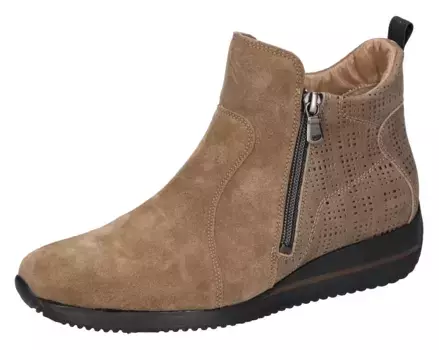 Слипоны Waldlufer "HIMONA", с перфорацией, комфортная ширина H = очень широкая, бежевый