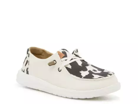 Слипоны Wendy Animal Slip-On Heydude, цвет white_blackcowprint