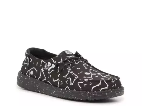 Слипоны Wendy Skeletons Slip-On Heydude, черно-белый