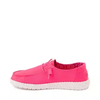 Слипоны Womens HEYDUDE Wendy Stretch Slip-On Casual Shoe, цвет Neon Pink