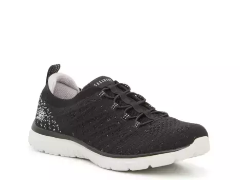 Слипоны - женские Skechers, Black/Pink