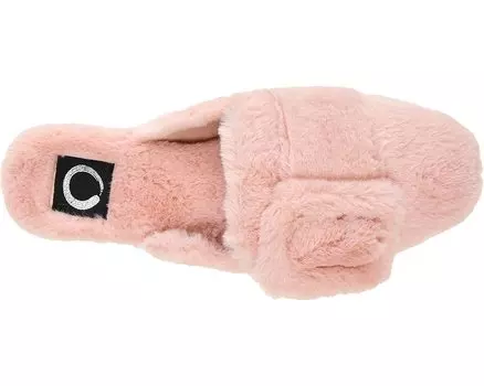 Слипперы Faux Fur Eara Slipper Journee Collection, краснеть