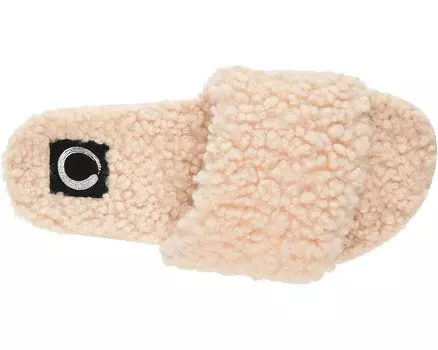 Слипперы Faux Fur Haimi Slipper Journee Collection, бежевый