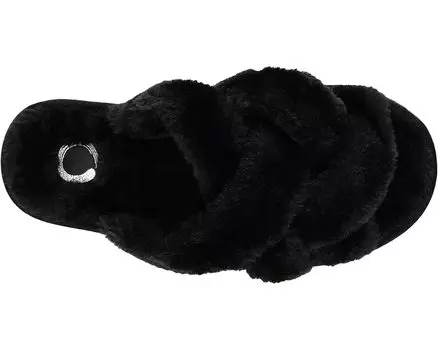 Слипперы Faux Fur Quiet Slipper Journee Collection, черный