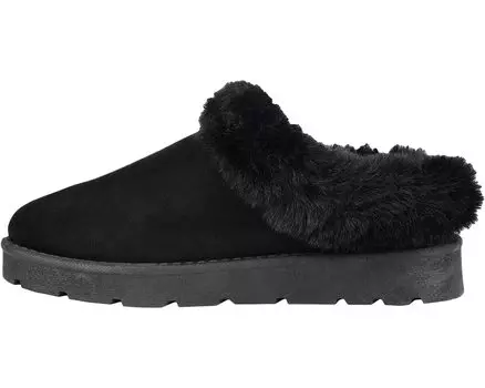 Слипперы Faux Fur Trim Whisp Slipper Journee Collection, черный