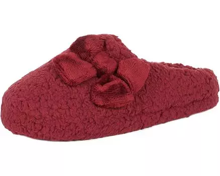 Слипперы Jessica Simpson Women's Plush Marshmallow Slide on House Slipper Clog with Memory Foam Jessica Simpson, бургундия
