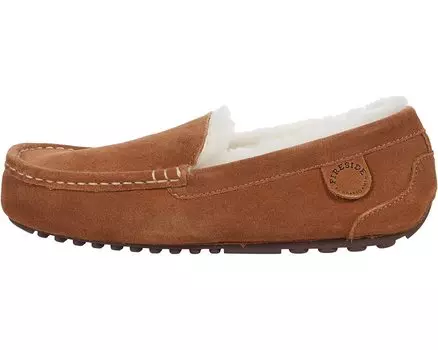 Слипперы Mel Genuine Shearling Moccasin FIRESIDE by Dearfoams, каштан